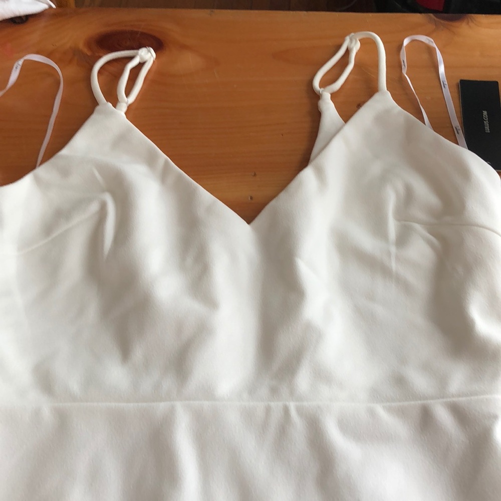 Lulus white spaghetti strap long dress